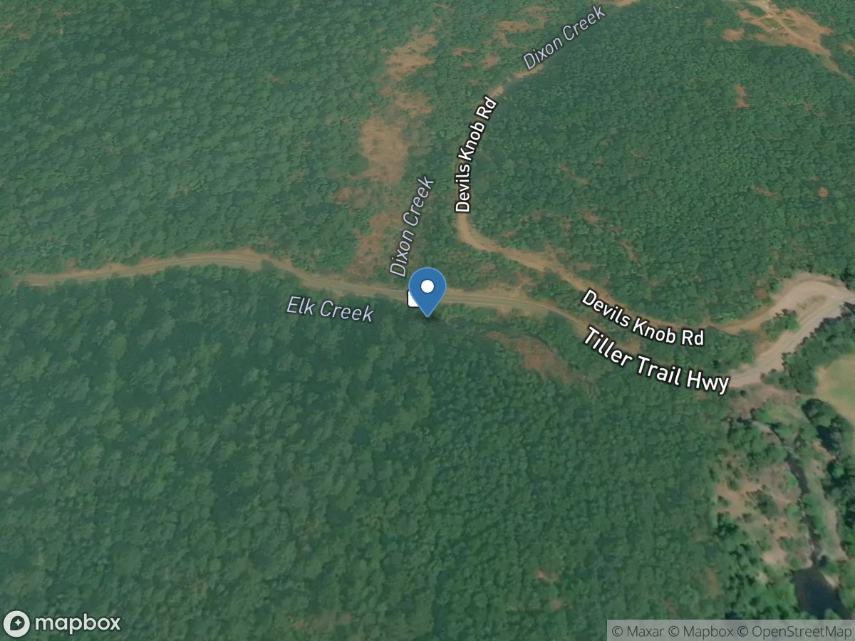 Elk Creek near Drew, OR location