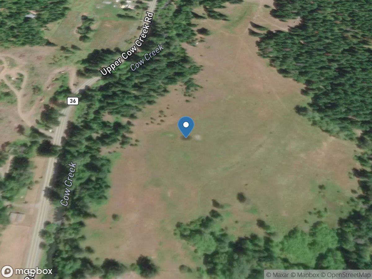 Cow Creek near Azalea, OR location