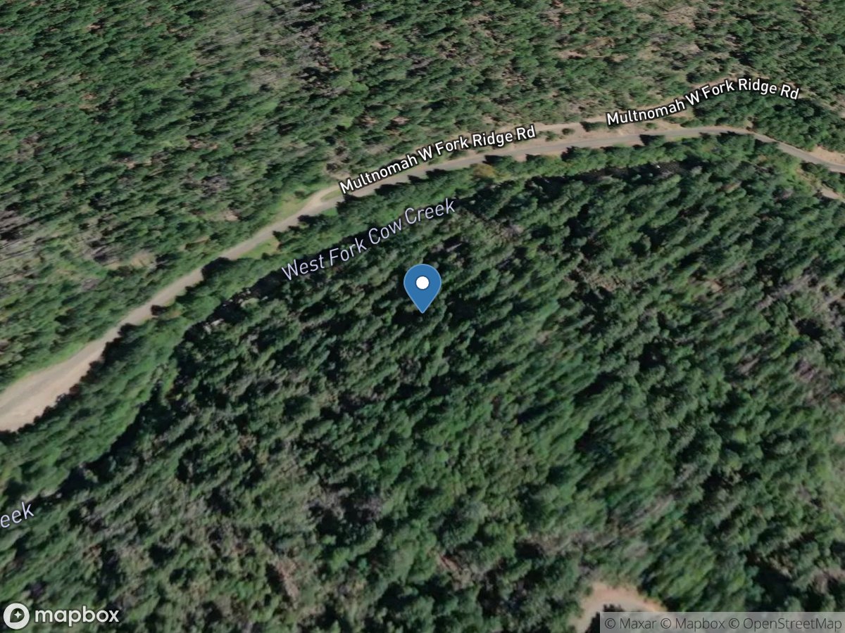 West Fork Cow Creek near Glendale, OR location