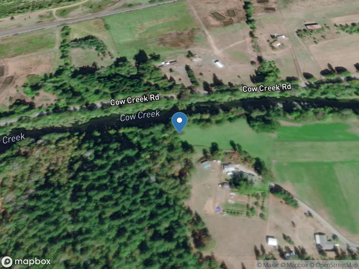 Cow Creek near Riddle, OR location