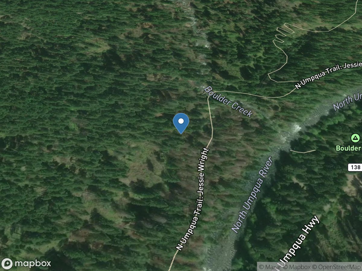 Boulder Creek near Toketee Falls, OR location