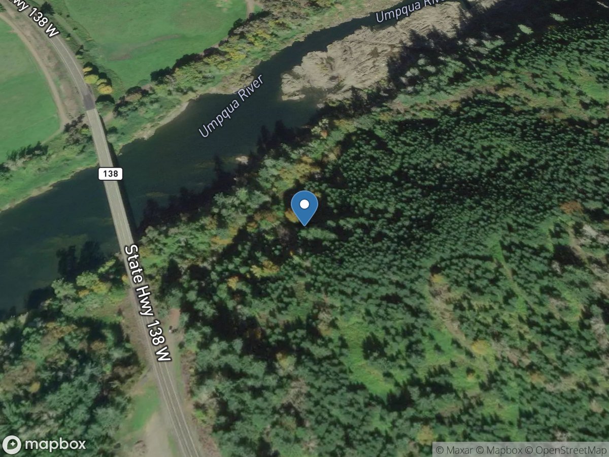 Umpqua River near Elkton, OR location