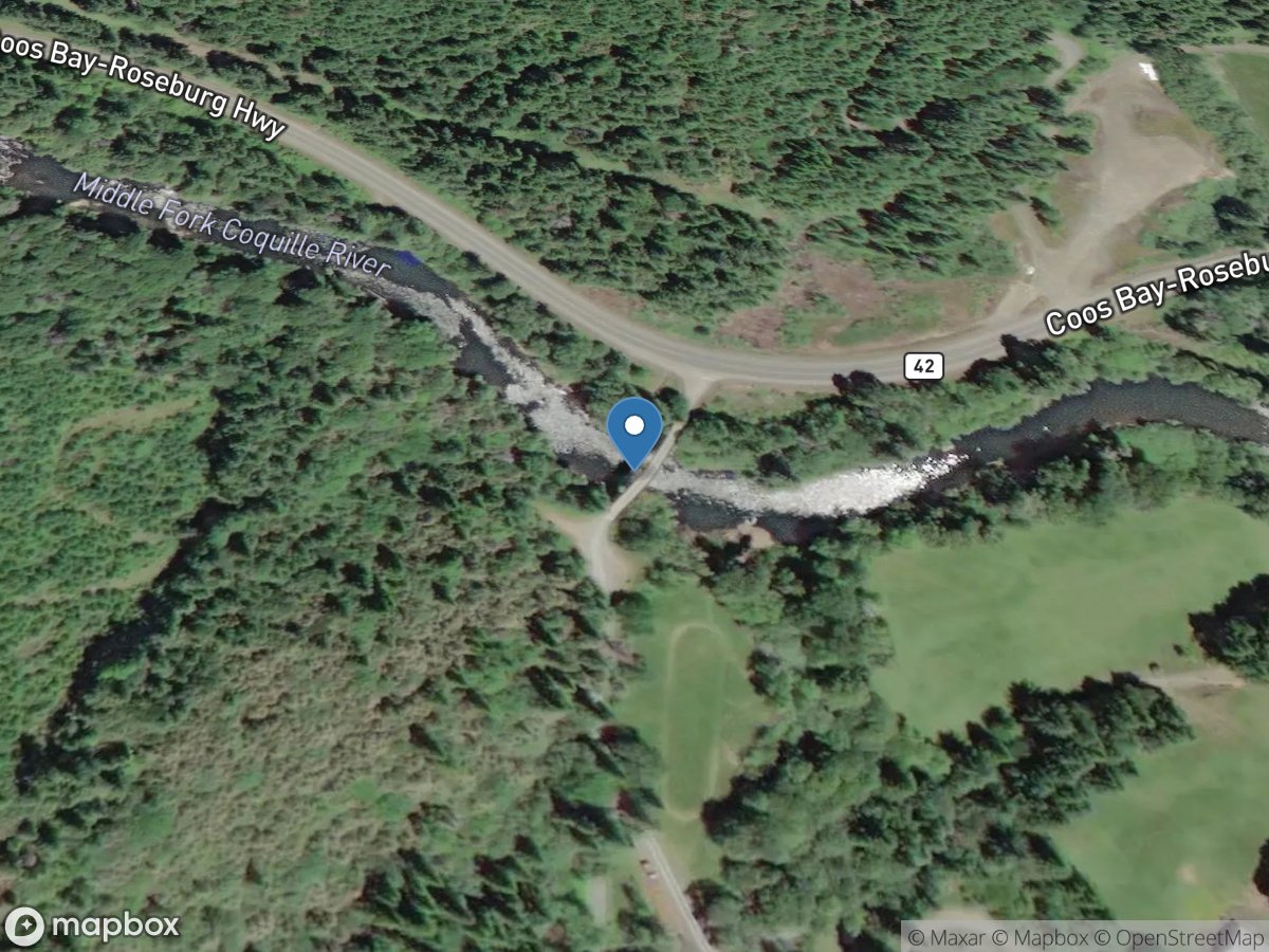 MF Coquille River below McMullen Creek near Bridge, OR location