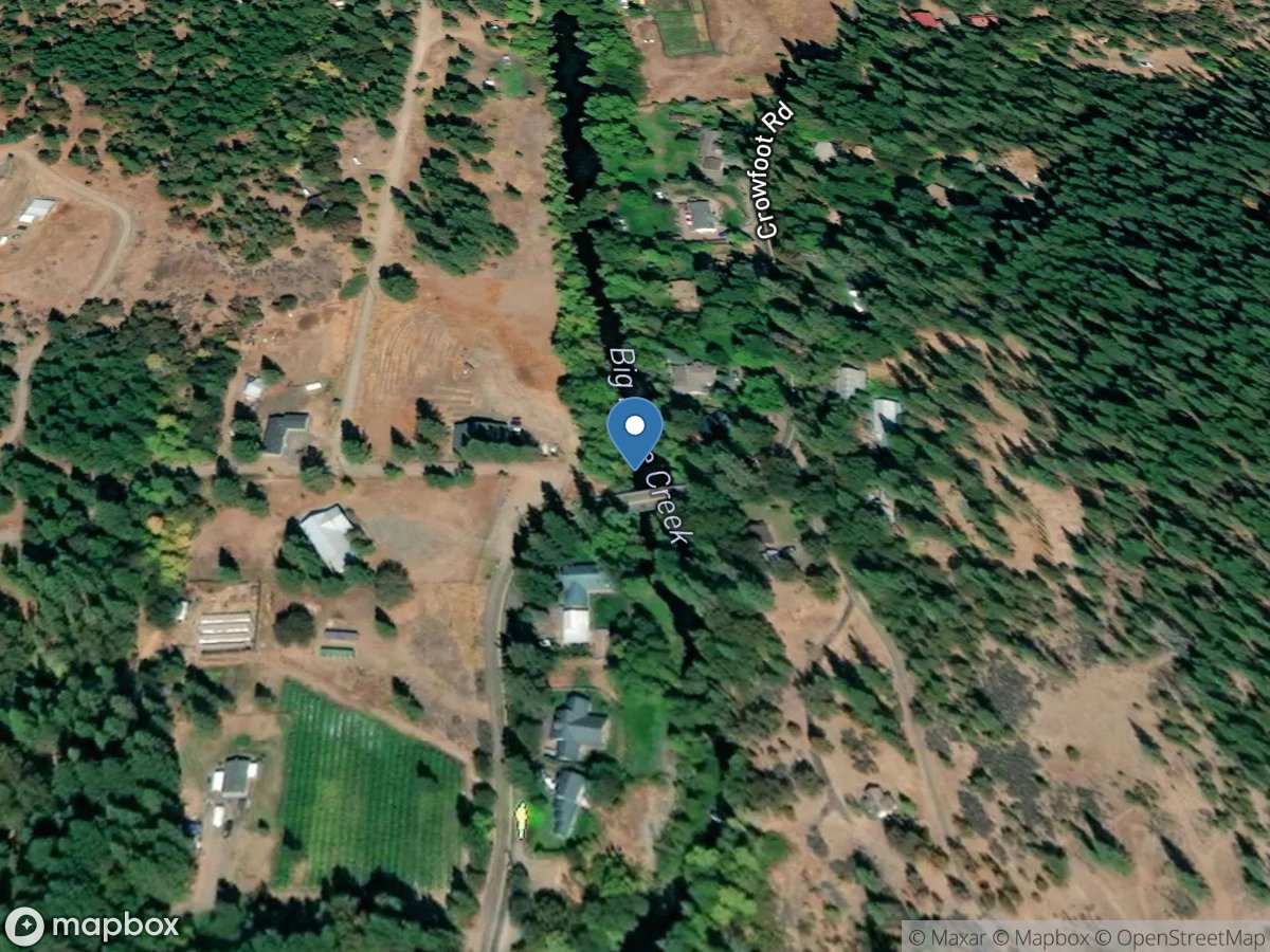 Big Butte Creek near McLeod, OR location