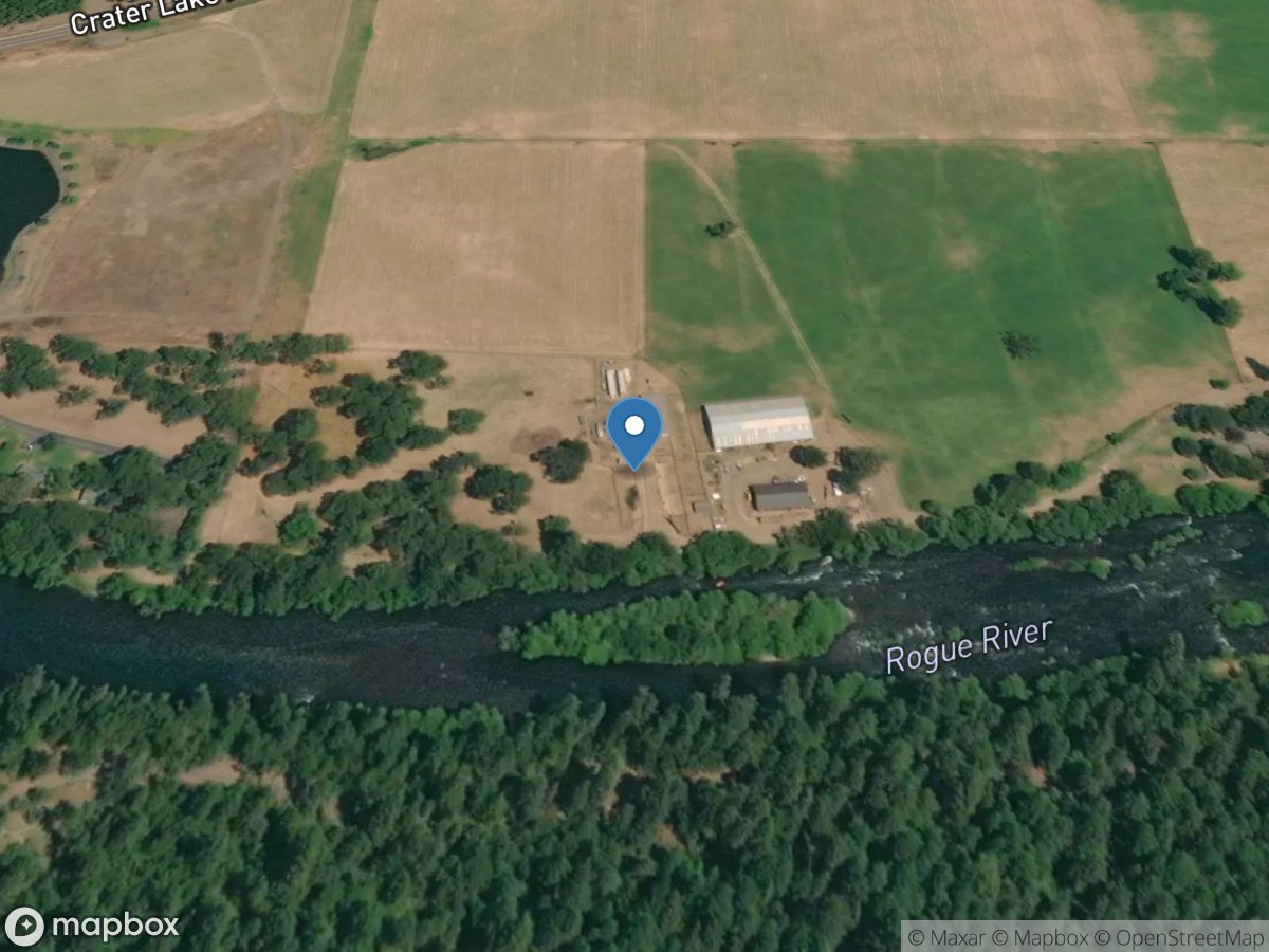 Rogue River near McLeod, OR location