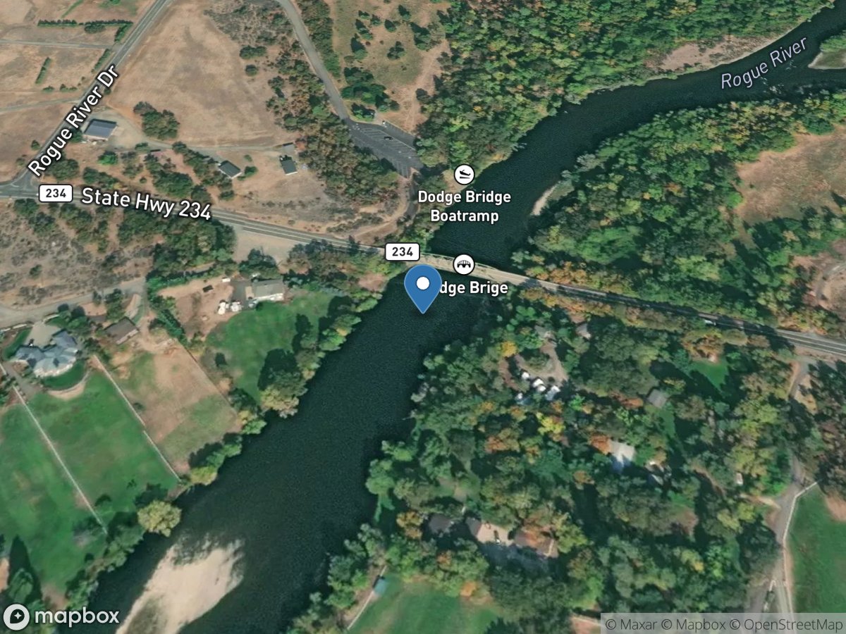 Rogue River at Dodge Bridge, near Eagle Point, OR location