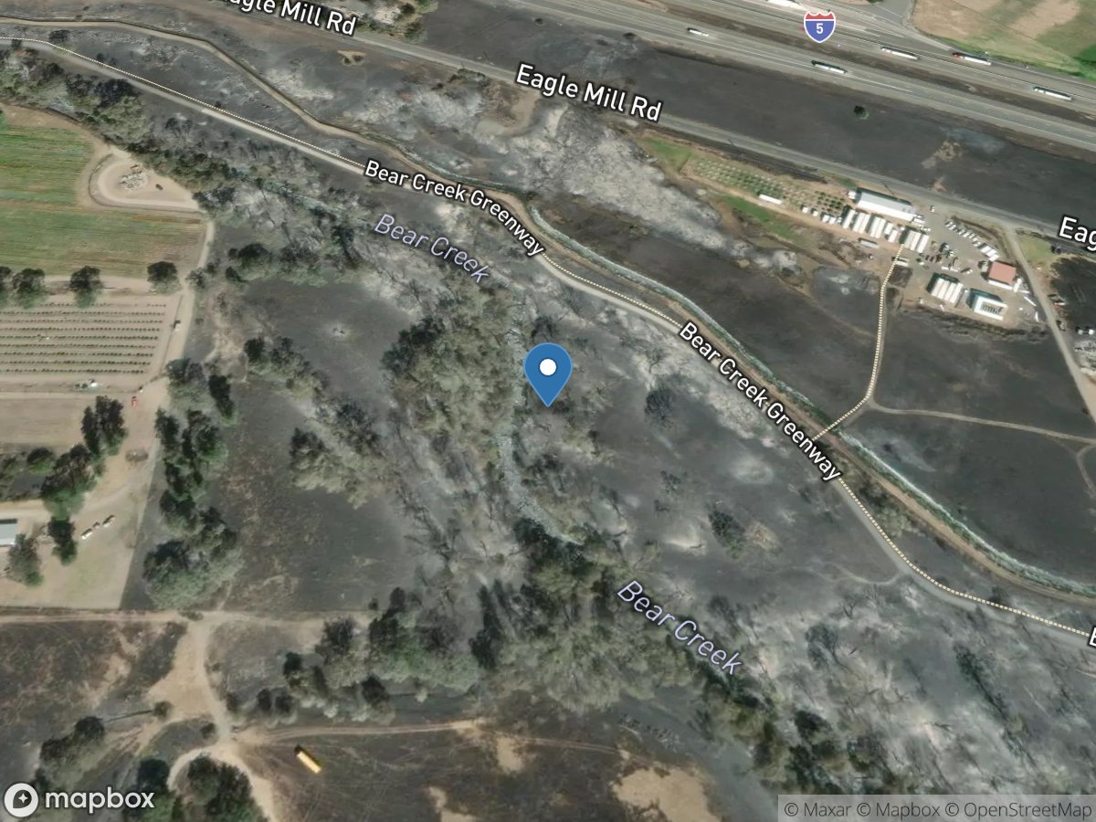 Bear Creek below Ashland Creek at Ashland, OR location