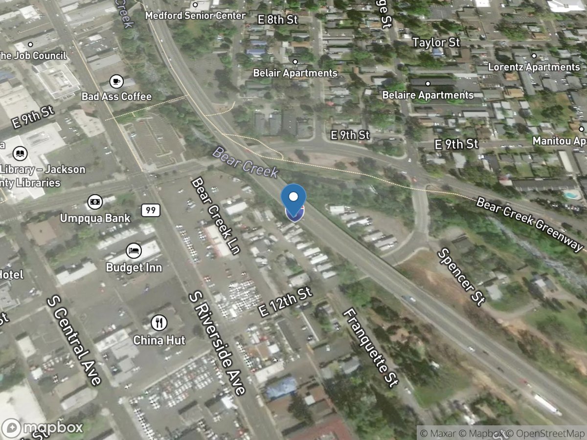 Bear Creek at Medford, OR location