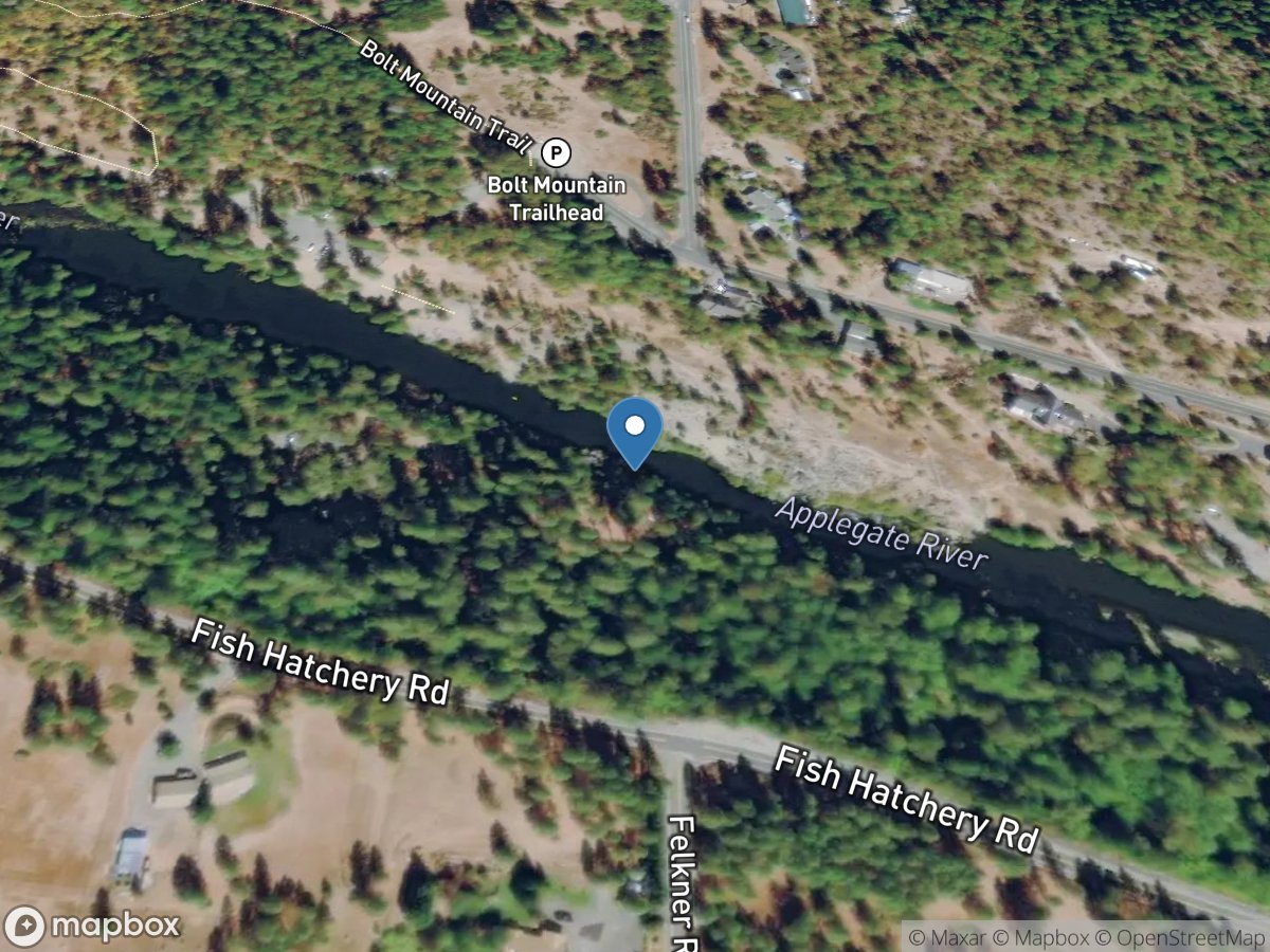 Applegate River near Wilderville, OR location