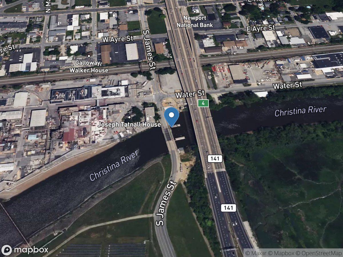 Christina River at Newport, DE location