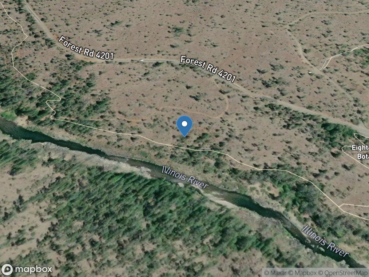 Illinois River near Kerby, OR location