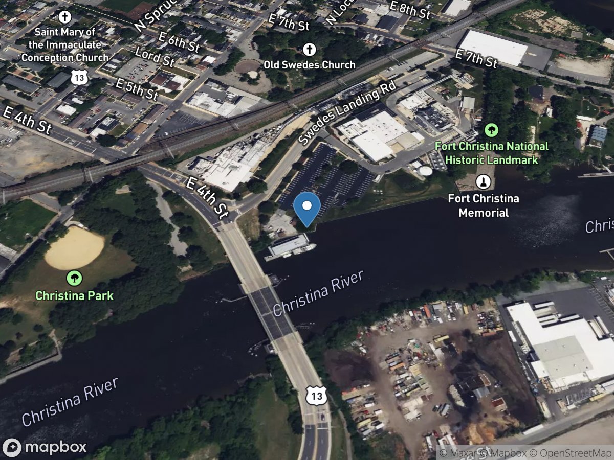 Christina River at Wilmington, DE location