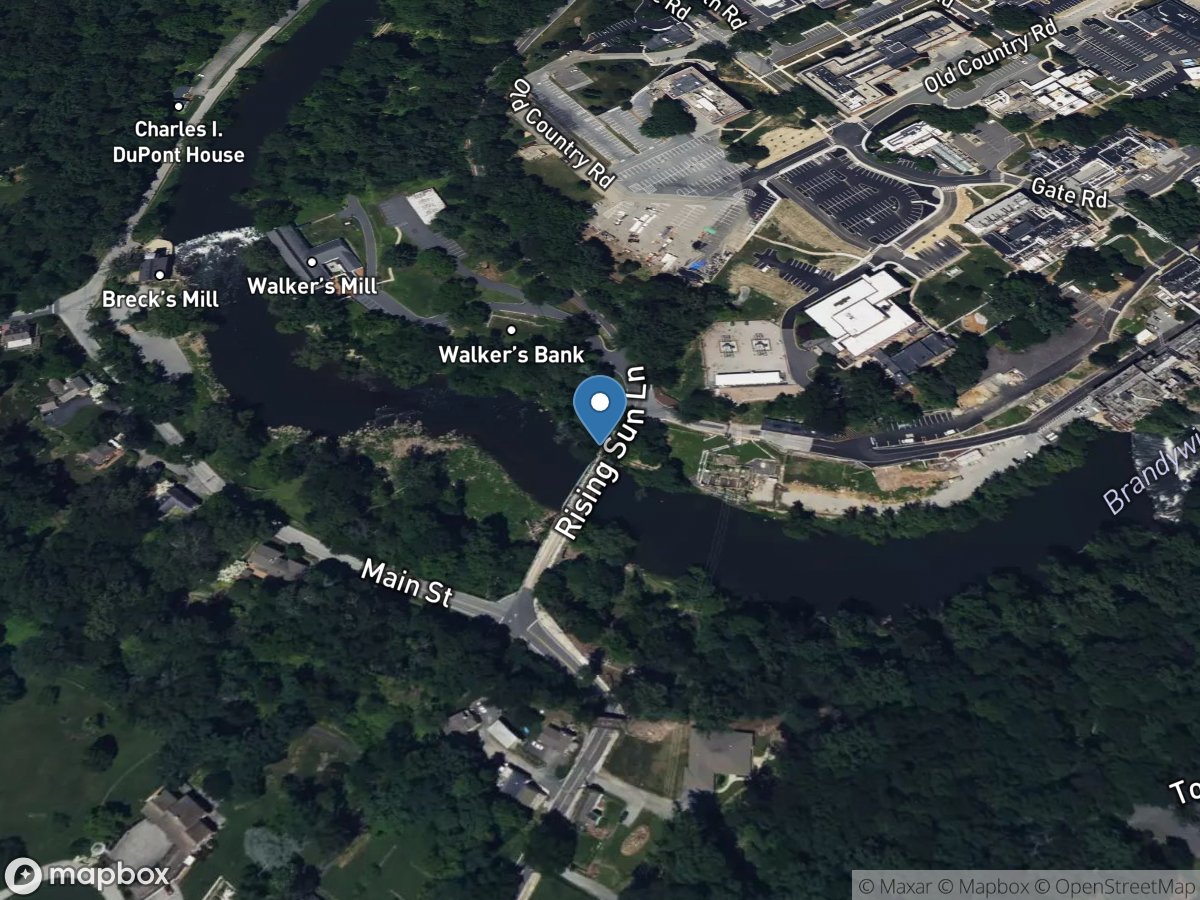 Brandywine Creek at Wilmington, DE location