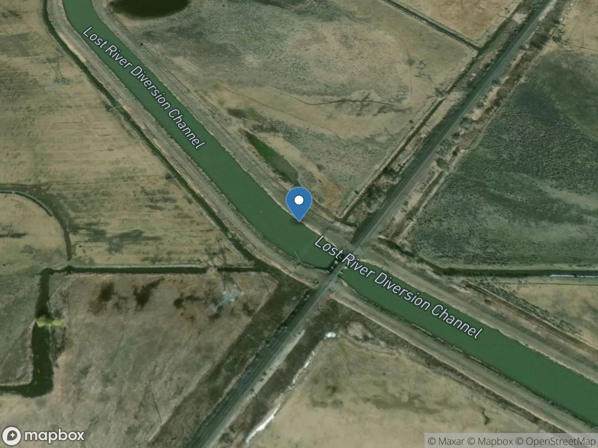 Lost River Diversion Channel near Klamath River, OR location