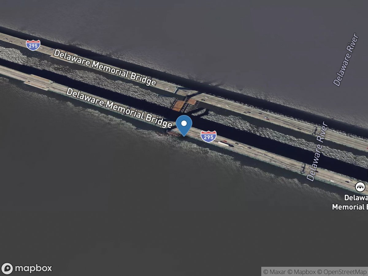 Delaware River at Del Mem Bridge at Wilmington DE location
