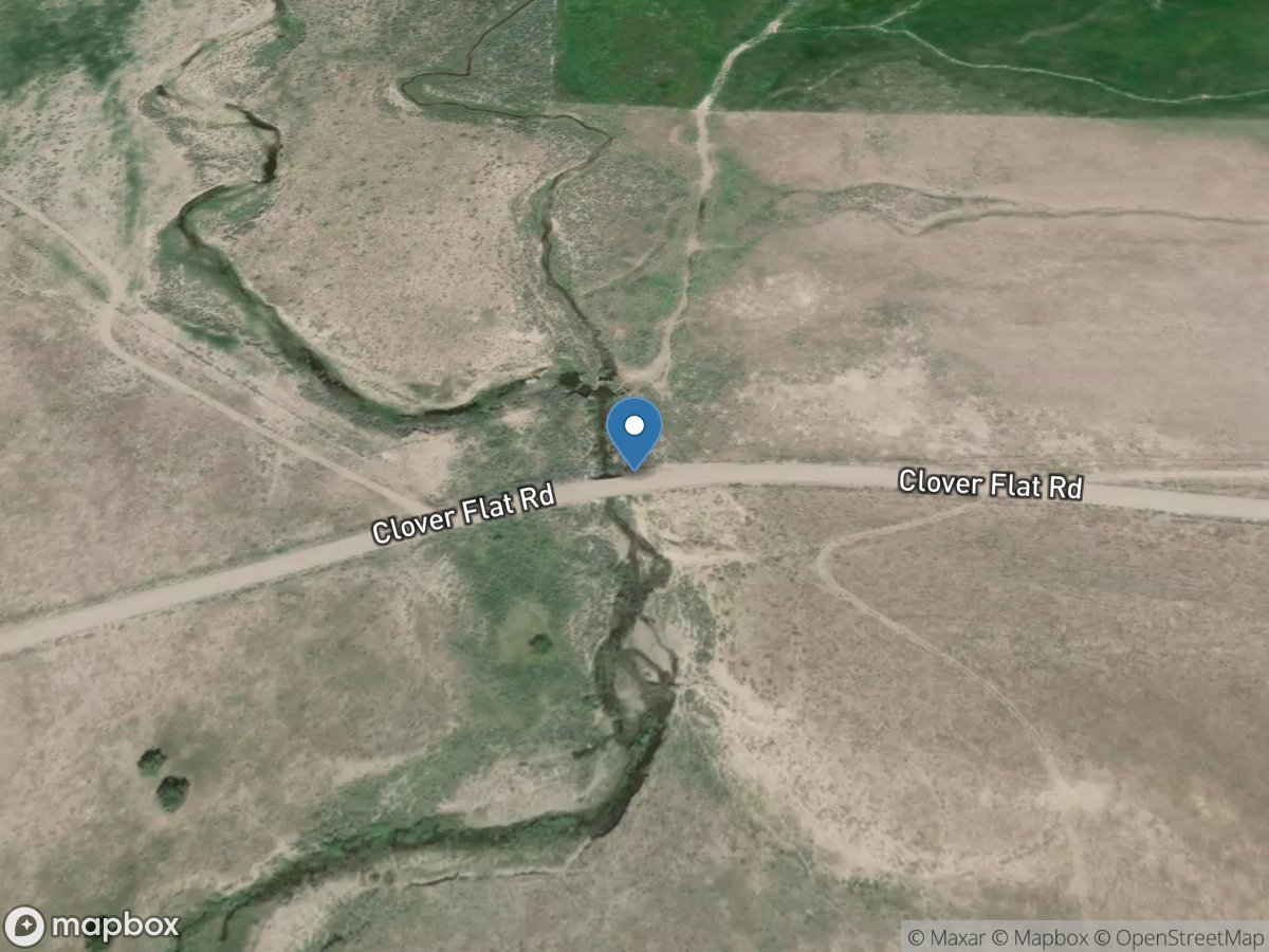 Willow Creek at Clover Flat Road near Valley Falls, OR location