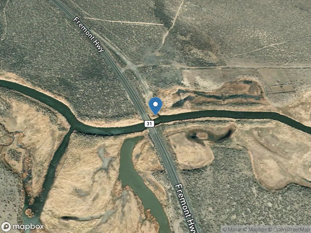 Chewaucan River above Ovl Ditch near Valley Falls, OR location