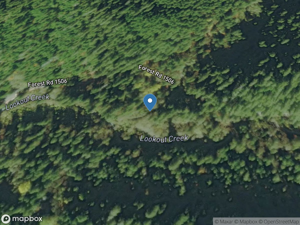 McRae Creek near Blue River, OR location