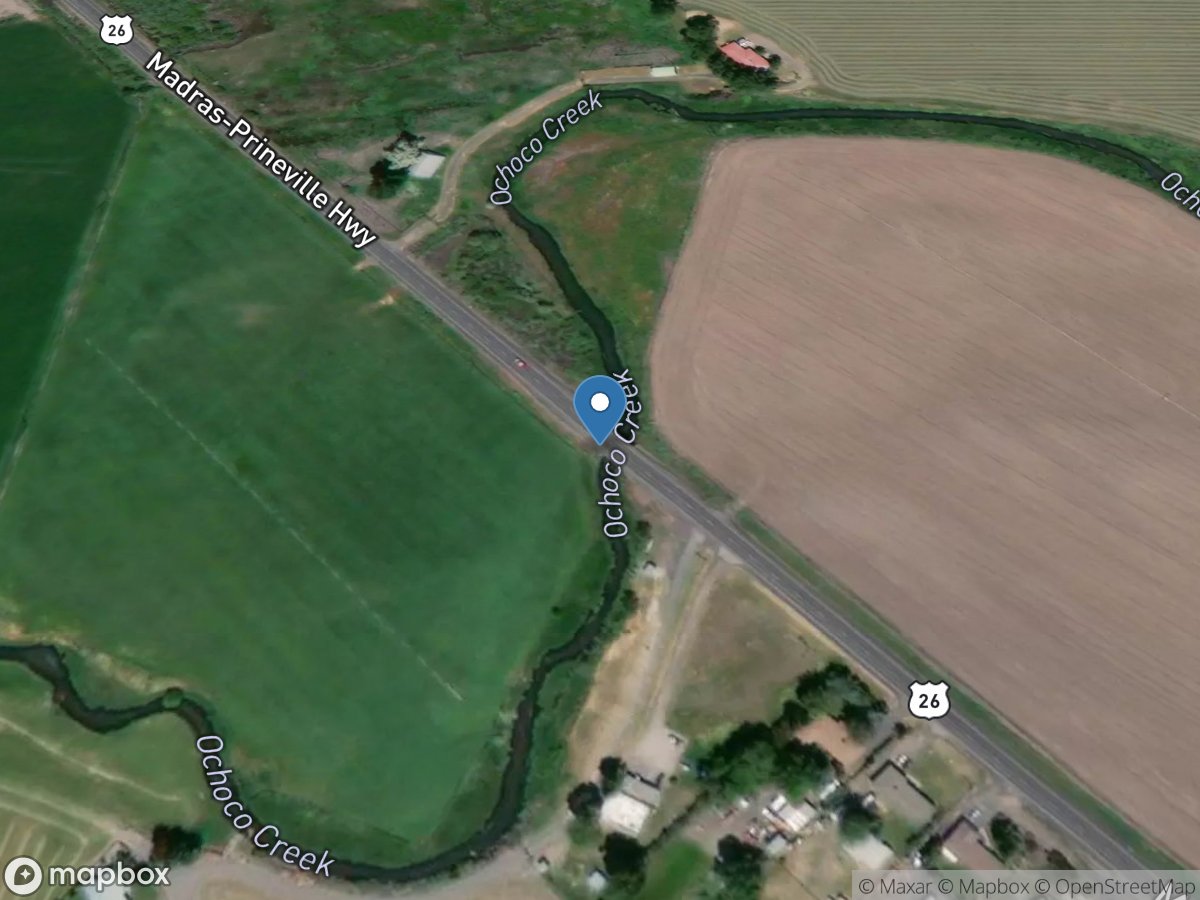 Ochoco Creek at Highway 26 near Prineville, OR location