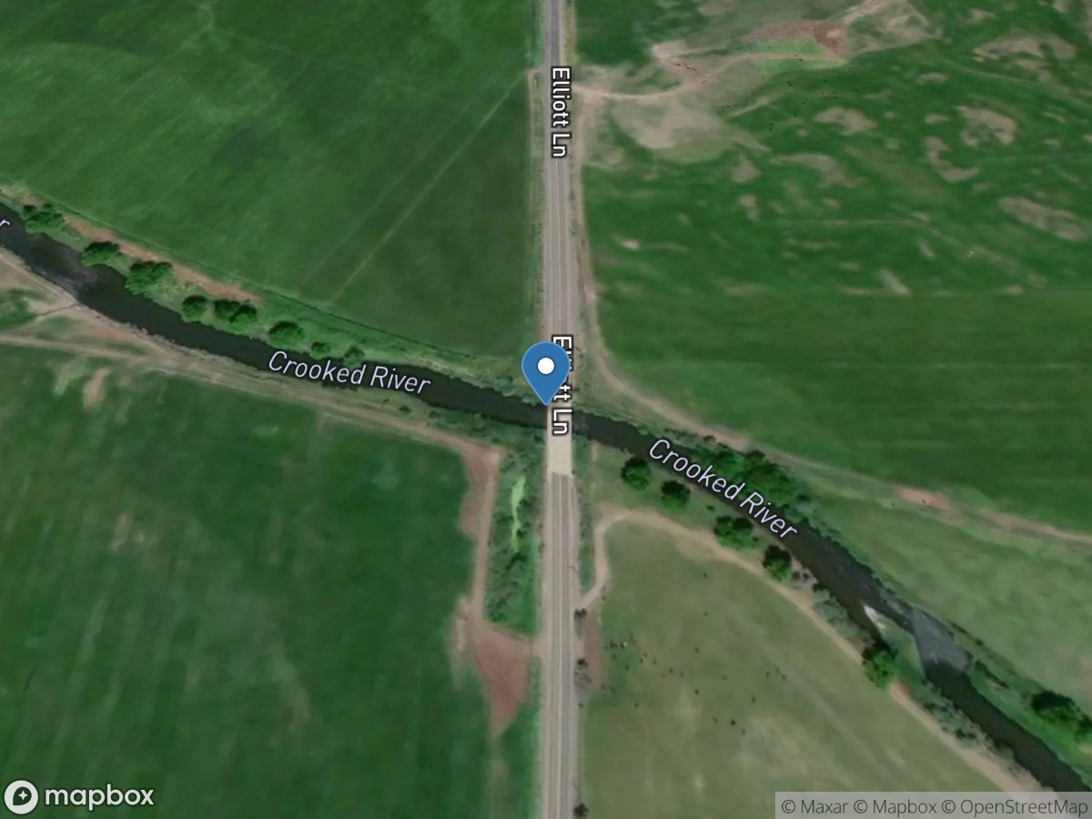 Crooked River at Elliott Road near Prineville, OR location