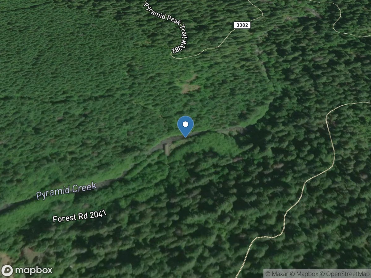 Pyramid Creek above M Santiam River near Santiam Junction, OR location