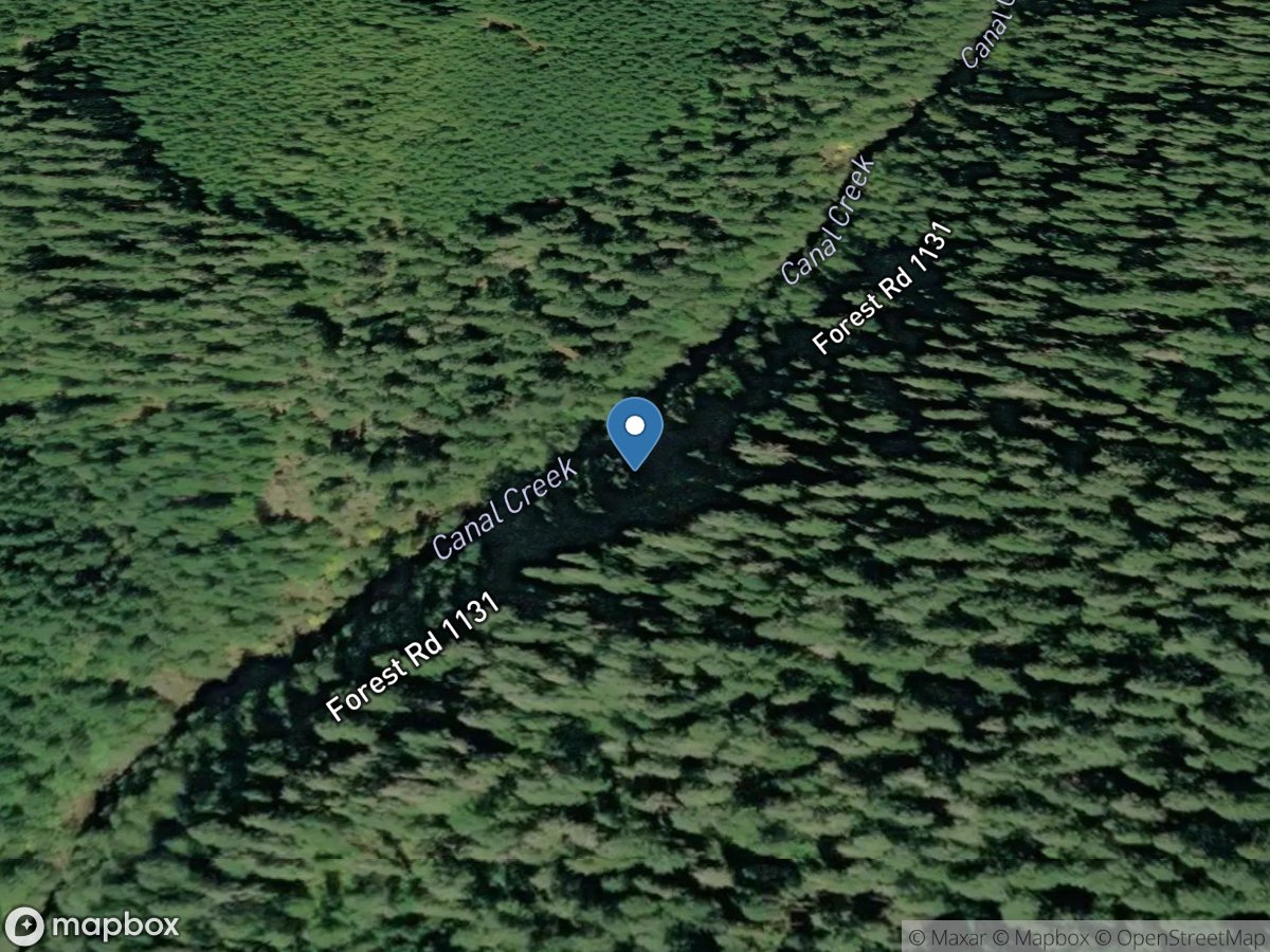 Canal Creek above Unnamed Trib, near Cascadia, OR location