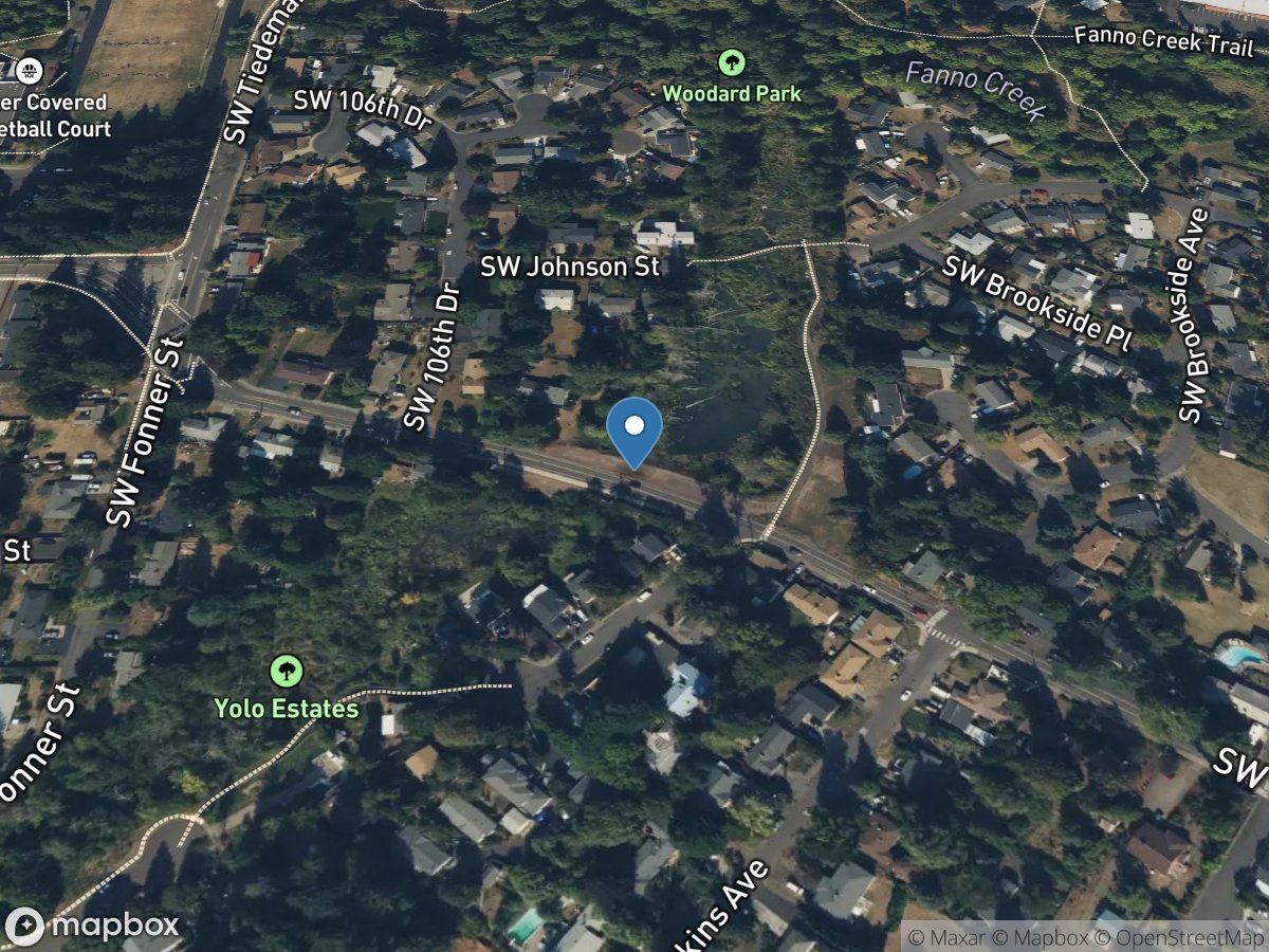 Derry Dell Creek at Southwest Walnut ST, Tigard, OR location