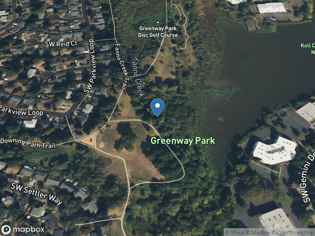 Fanno Creek at Greenway Park, at Fanno Creek Trail location