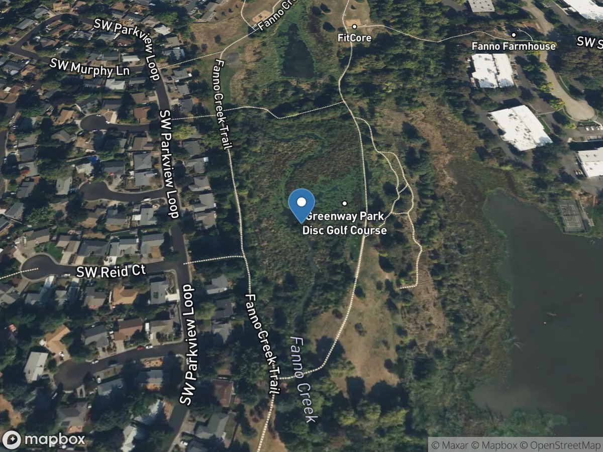 Fanno Creek Ponded Site 5 at Greenway Park location