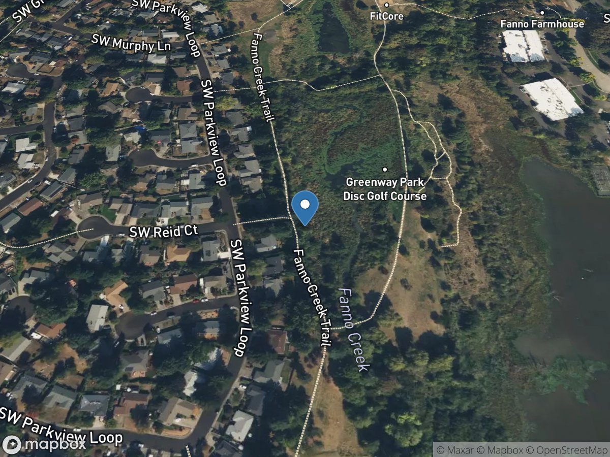 Fanno Creek Ponded Site 7 at Greenway Park location