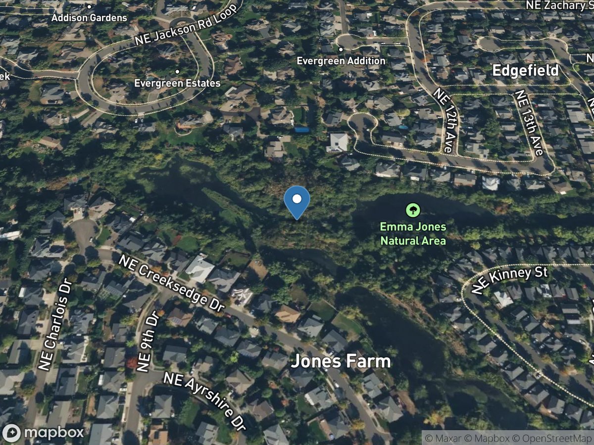 MCKAY CREEK Tributary NEAR Northeast 9TH DR, At HILLSBORO, OR location