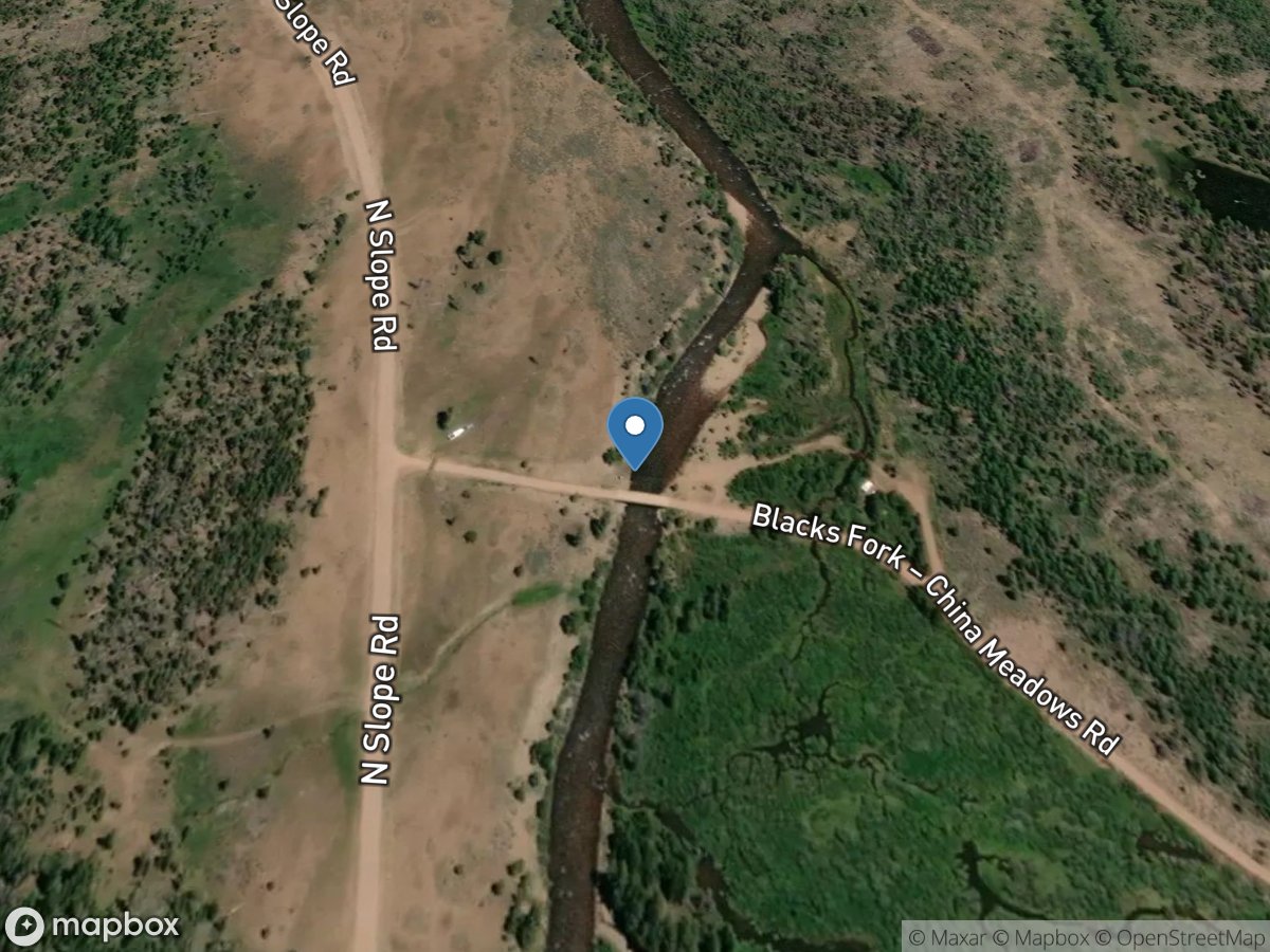 Blacks Fork near Robertson, WY location