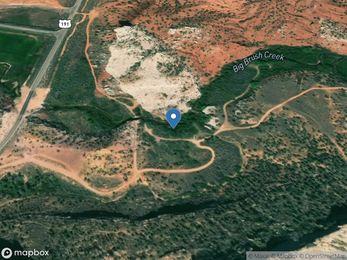 Big Brush Crk above Red Fleet RES, near Vernal, UT location