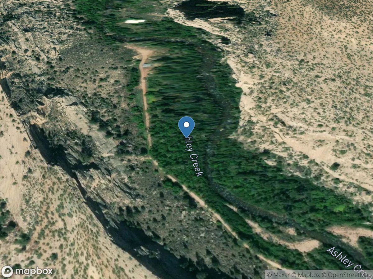 Ashley Creek near Vernal, UT location