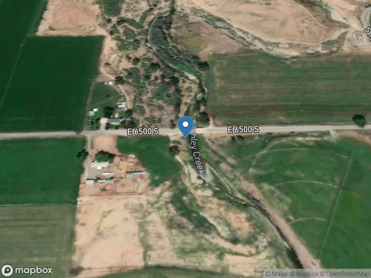 Ashley Creek Bel Union Canal DIV near Jensen, UT location