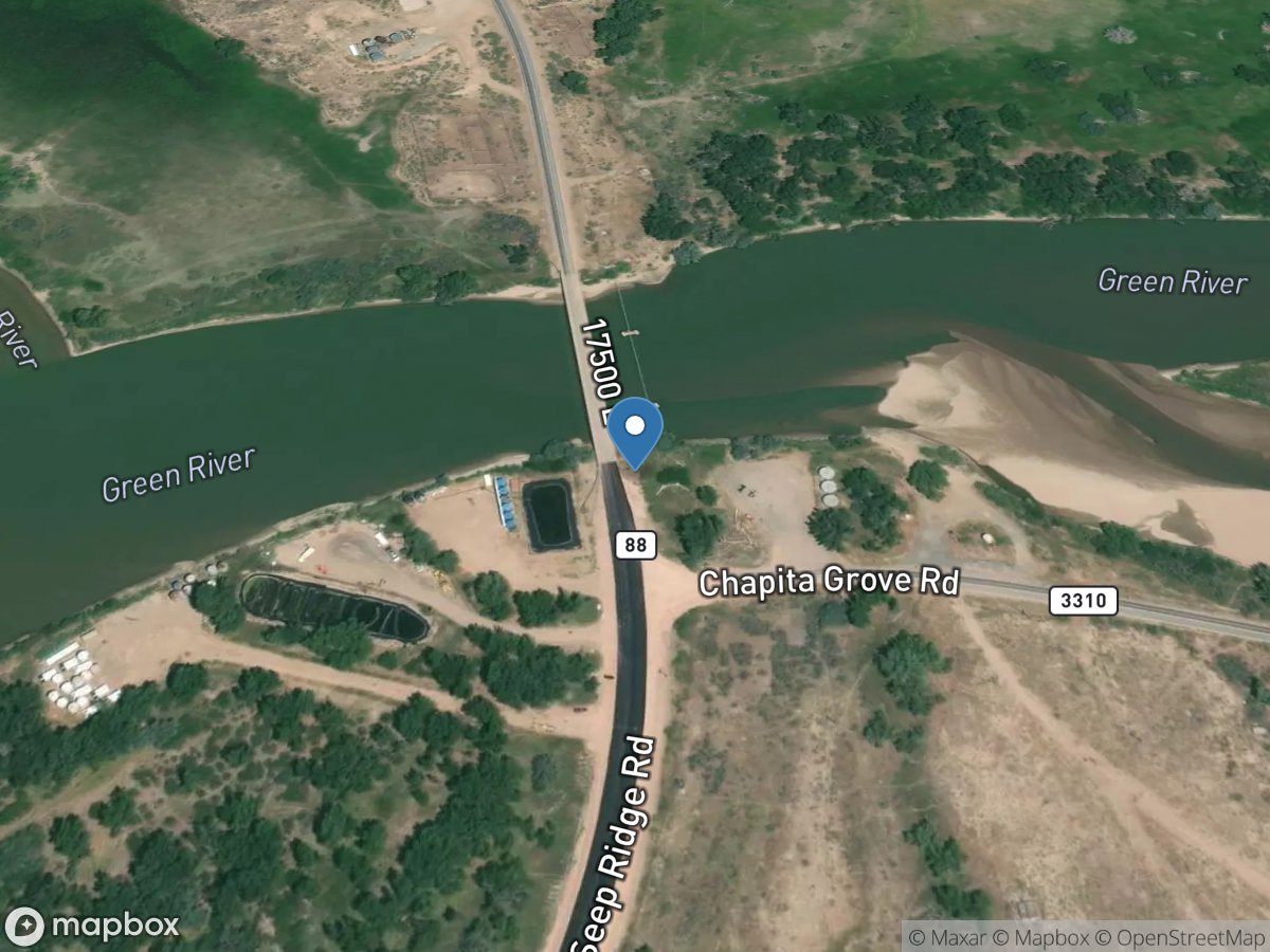 Green River at Ouray, Utah location