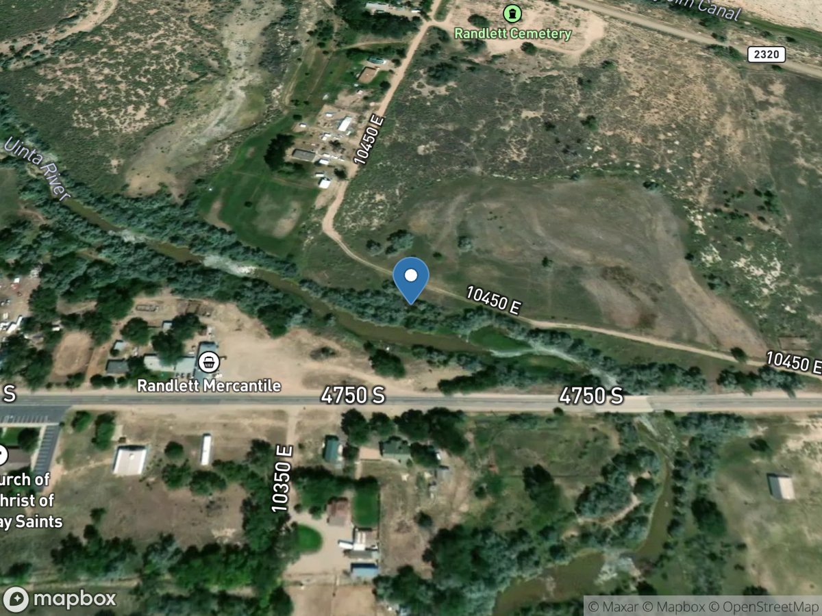 Uinta River at Randlett, UT location