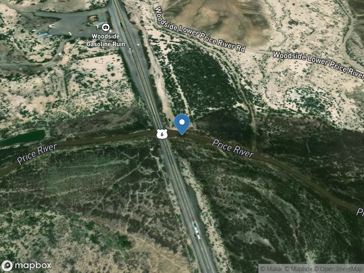 Price River at Woodside, UT location