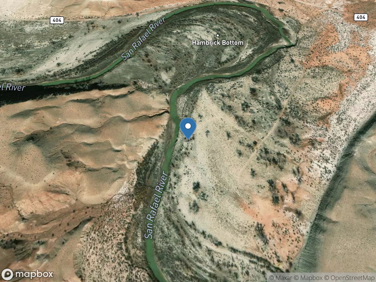 San Rafael River near Castle Dale, Utah location