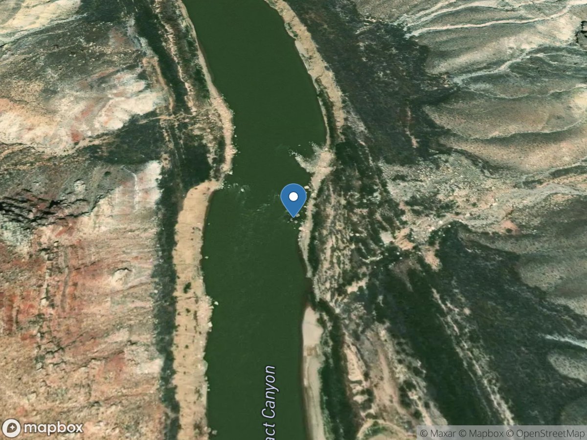 Colorado River at Gypsum Canyon near Hite, UT location