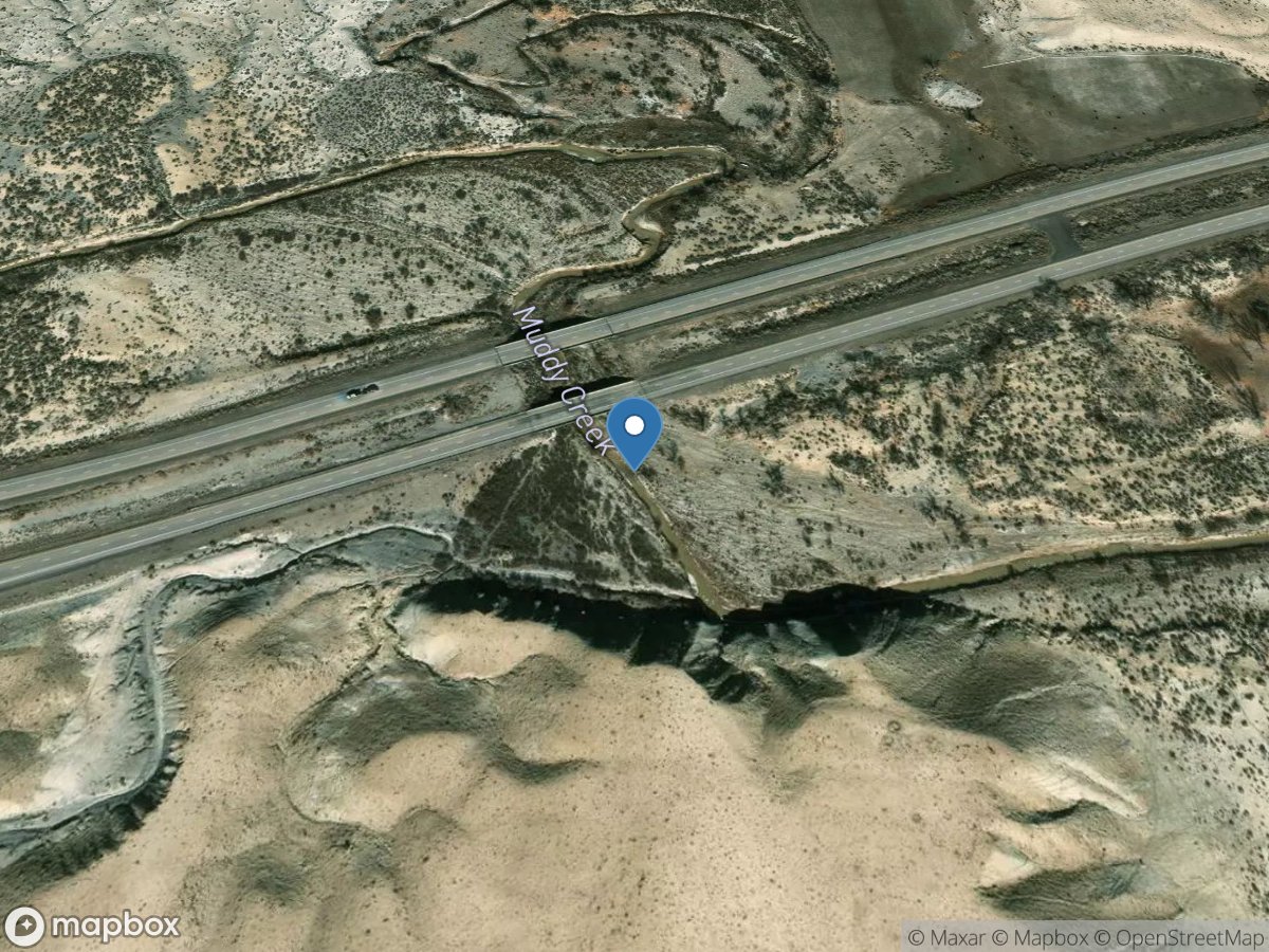 Muddy Creek below I-70 near Emery, Utah location