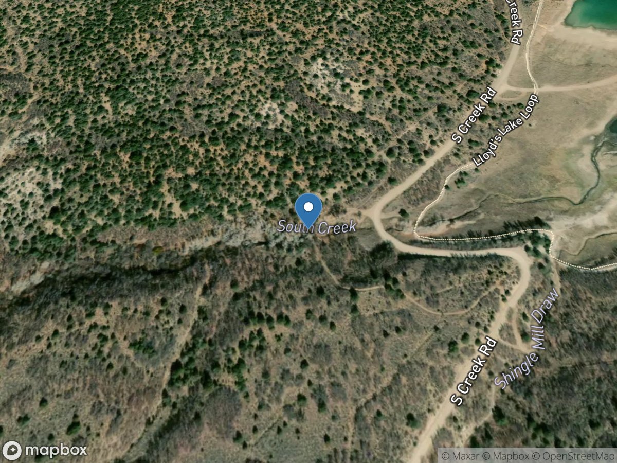 South Creek above Reservoir near Monticello, UT location