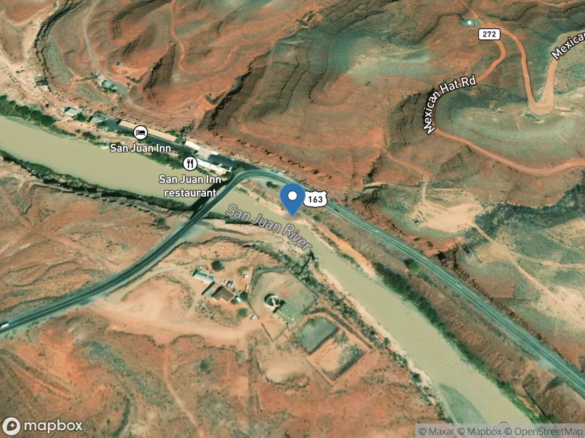 San Juan River near Bluff, UT location