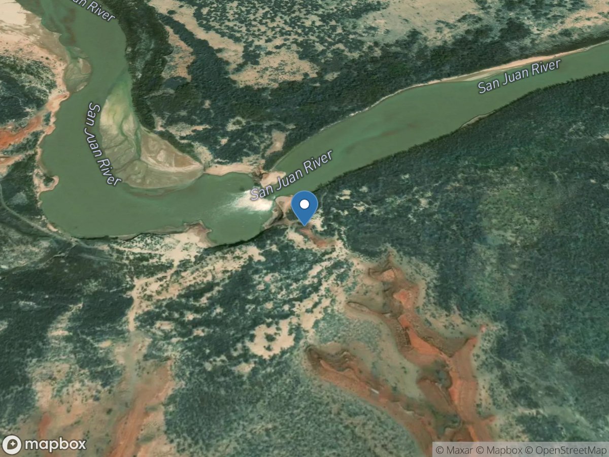 San Juan River below Piute Farms Wash near Monument Vly, UT location