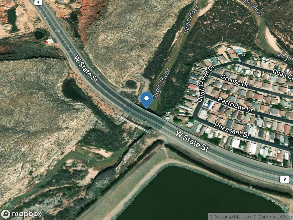 Virgin River near Hurricane, UT location