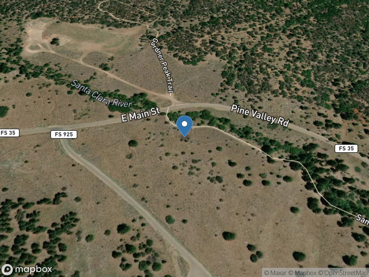 Santa Clara River near Pine Valley, UT location