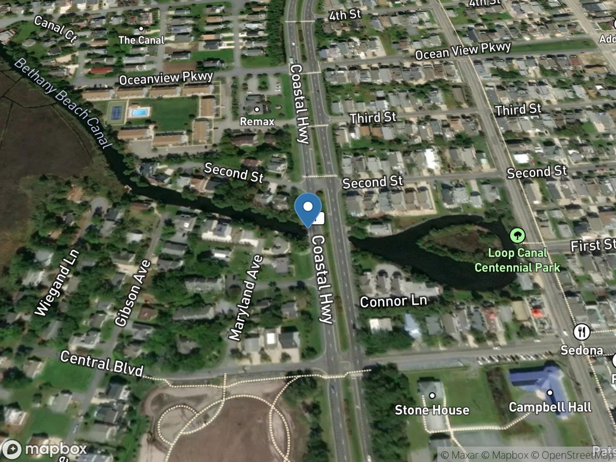 Bethany Beach Canal at Bethany Beach, DE location