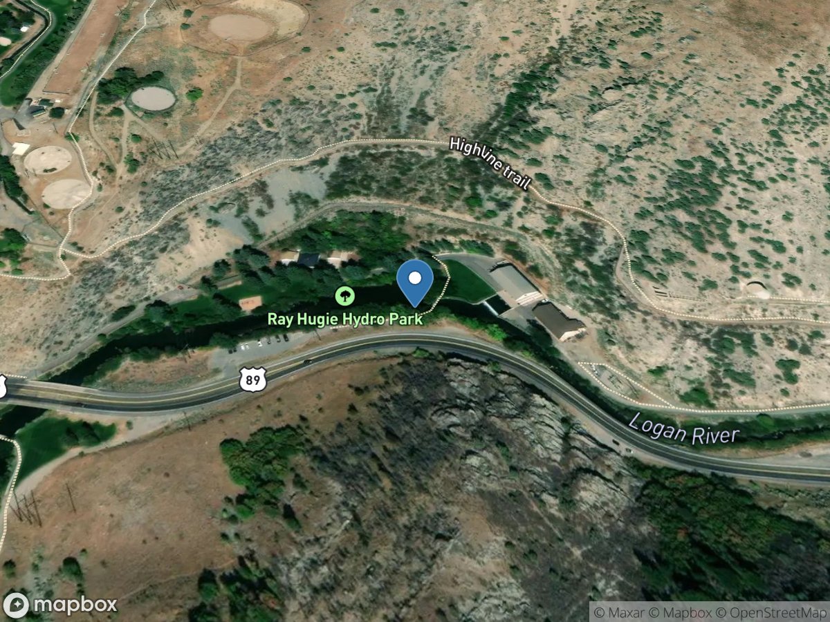 Logan River above State DAM, near Logan, UT location