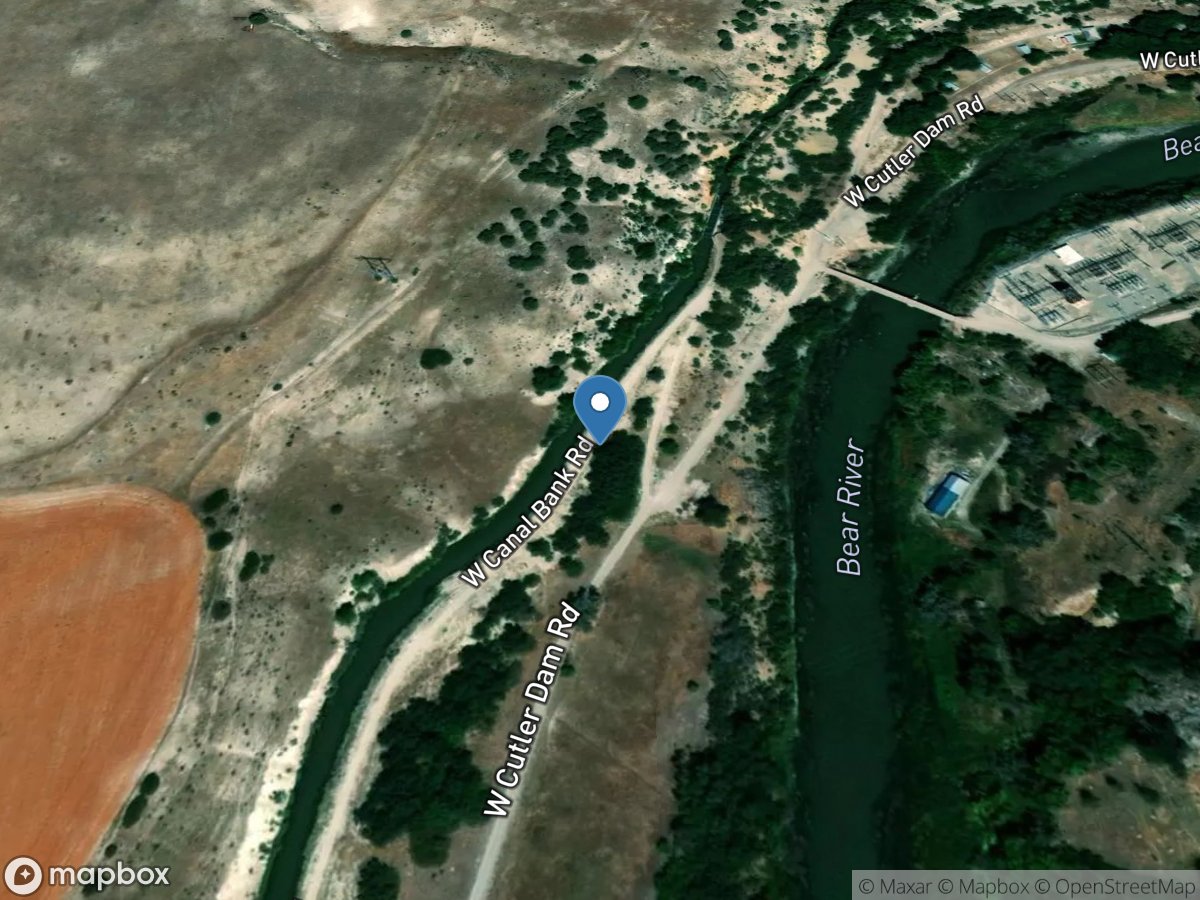 West Side Canal near Collinston, UT location