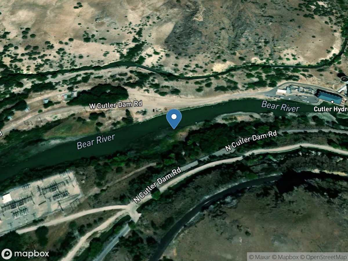 Bear River near Collinston, UT location